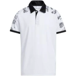 Adidas 2022 Boys Print Colorblock Polo -Golf Equipment Shop adidas 2022 boys print colorblock polo white itempicture