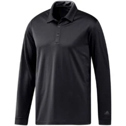 Adidas UPF Long Sleeve Polo -Golf Equipment Shop adidas 2022 upf long sleeve polo black itempicture