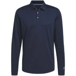 Adidas UPF Long Sleeve Polo -Golf Equipment Shop adidas 2022 upf long sleeve polo collegiate navy itempicture
