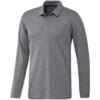 Adidas UPF Long Sleeve Polo -Golf Equipment Shop adidas 2022 upf long sleeve polo grey three itempicture