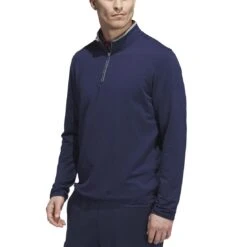 Adidas Lightweight COLD.RDY 1/4 Zip Pullover -Golf Equipment Shop adidas 2023 cold rdy quarter zip pullover collegiate navy itempicture
