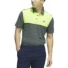 Adidas Core Color Block Polo -Golf Equipment Shop adidas 2023 core color block polo lucid lemon itempicture