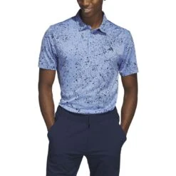 Adidas 2023 Jacquard Polo -Golf Equipment Shop adidas 2023 jacquard polo collegiate navy front itempicture