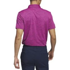 Adidas 23 Textured Jacquard Polo 10 Adidas 23 Textured Jacquard Polo -Golf Equipment Shop adidas 2023 textured jacquard polo lucid fuchsia back itempicture