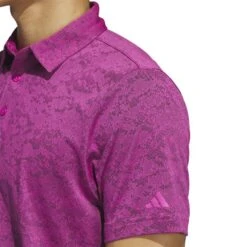 Adidas 23 Textured Jacquard Polo 11 Adidas 23 Textured Jacquard Polo -Golf Equipment Shop adidas 2023 textured jacquard polo lucid fuchsia detail itempicture