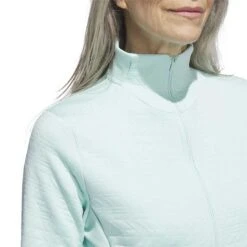Adidas Women's COLD.RDY Jacket -Golf Equipment Shop adidas 2023 womens cold rdy jacket semi flash aqua detail2 itempicture