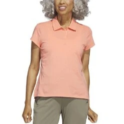 Adidas 2023 Women's Go-To Heathered Polo 10 Adidas 2023 Women's Go-To Heathered Polo -Golf Equipment Shop adidas 23 womens go to heathered polo coral fusion itempicture