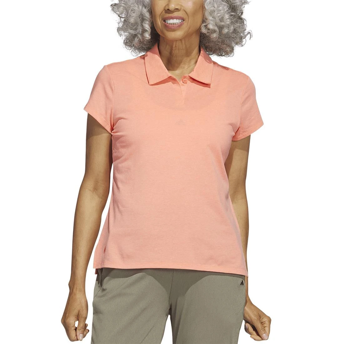 Adidas 2023 Women's Go-To Heathered Polo 5 Adidas 2023 Women's Go-To Heathered Polo - Image 3
