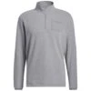 Adidas Pocket Quarter Zip -Golf Equipment Shop adidas fw21 pocket quarter zip grey three front itempicture