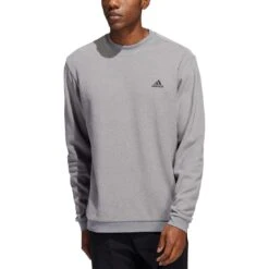 Adidas Core Crewneck Sweatshirt -Golf Equipment Shop adidas fw22 core crewneck sweatshirt grey three front itempicture