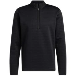 Adidas DWR Quarter Zip -Golf Equipment Shop adidas fw22 dwr quarter zip black hero itempicture