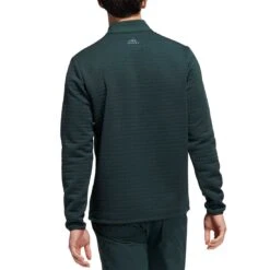 Adidas DWR Quarter Zip -Golf Equipment Shop adidas fw22 dwr quarter zip shadow green back itempicture