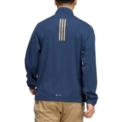 Adidas RAIN.RDY Half Zip -Golf Equipment Shop adidas fw22 rain rdy half zip crew navy back itempicture