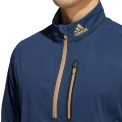 Adidas RAIN.RDY Half Zip -Golf Equipment Shop adidas fw22 rain rdy half zip crew navy detail itempicture