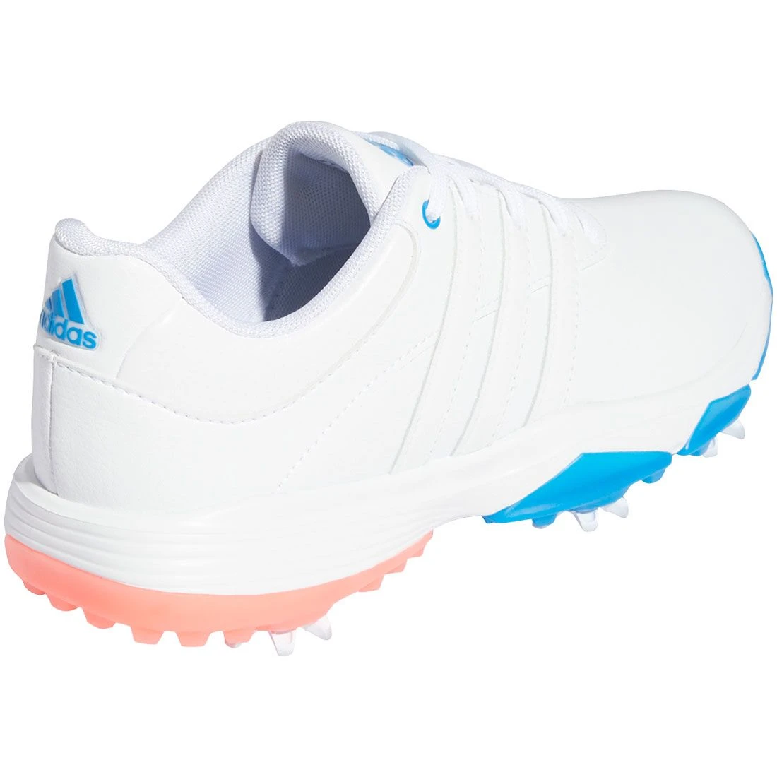 Adidas Juniors Tour360 Infinity Golf Shoes White/Iron/Blue Rush 6 Adidas Juniors Tour360 Infinity Golf Shoes White/Iron/Blue Rush - Image 4