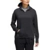 Adidas Women's Essentials Slub Recycled Hoodie -Golf Equipment Shop adidas ss22 womens essentials slub recycled hoodie black itempicture