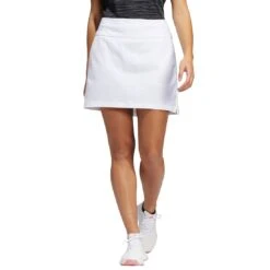 Adidas Women's Ultimate365 Solid Skort -Golf Equipment Shop adidas ss22 womens ultimate365 solid skort white front itempicture