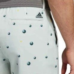 Adidas Ultimate365 Allover Print Shorts -Golf Equipment Shop adidas ultimate365 allover print shorts linen green detail itempicture
