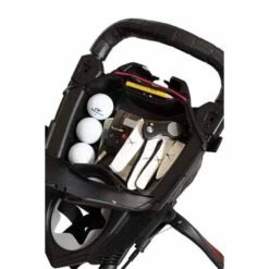 BagBoy Nitron LTD Auto-Open Push Cart -Golf Equipment Shop bagboy nitron auto open push cart black red 02