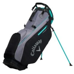 Callaway 2023 Fairway 14 Stand Bag -Golf Equipment Shop callaway 2023 fairway 14 stand bag charcoal black plaid teal itempicture