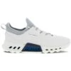 Ecco BIOM C4 Golf Shoes White/Grey -Golf Equipment Shop ecco biom c4 golf shoes white silver profile itempicture
