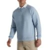 FootJoy French Terry Crewneck 1 FootJoy French Terry Crewneck -Golf Equipment Shop footjoy french terry crewneck dove grey heather front itempicture