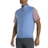 FootJoy Half Zip Pullover Vest 1 FootJoy Half Zip Pullover Vest -Golf Equipment Shop footjoy half zip pullover vest lagoon front itempicture