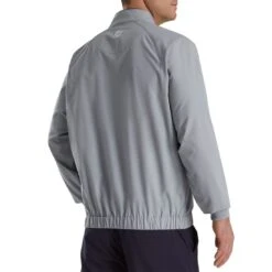 FootJoy Half Zip Windshirt -Golf Equipment Shop footjoy half zip windshirt grey back itempicture