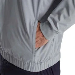 FootJoy Half Zip Windshirt -Golf Equipment Shop footjoy half zip windshirt grey detail itempicture