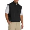 FootJoy Half Zip Windshirt Vest -Golf Equipment Shop footjoy half zip windshirt vest black front itempicture