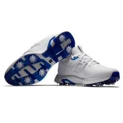 FootJoy HyperFlex Golf Shoes White/Blue -Golf Equipment Shop footjoy hyperflex golf shoes white blue 51118 pair2 itempicture