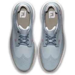 FootJoy Traditions Wing Tip Golf Shoes Grey/Navy/Red -Golf Equipment Shop footjoy traditions wing tip golf shoes grey navy red top itempicture