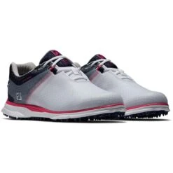 FootJoy Women's Pro SL Sport Golf Shoes White/Navy/Pink -Golf Equipment Shop footjoy womens pro sl sport golf shoes white navy pink 98147 pair itempicture
