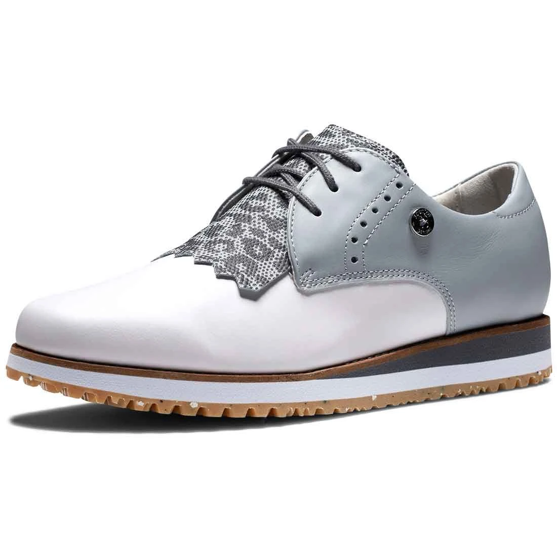 FootJoy Women's Sport Retro Golf Shoes White/Light Grey 5 FootJoy Women's Sport Retro Golf Shoes White/Light Grey - Image 3