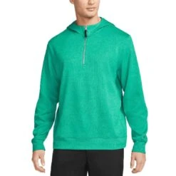 Nike Dri-FIT Golf Hoodie -Golf Equipment Shop nike 2022 dri fit golf hoodie neptune green front itempicture