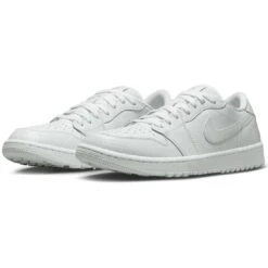 Nike Air Jordan 1 Low G Golf Shoes White/White/Pure Platinum -Golf Equipment Shop nike air jordan 1 low g golf shoes white pure platinum dd9315 110 pair itempicture