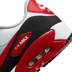 Nike Air Max 90 G Golf Shoes White/University Red -Golf Equipment Shop nike air max 90 g golf shoes white university red black detail 1 itempicture
