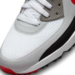 Nike Air Max 90 G Golf Shoes White/University Red -Golf Equipment Shop nike air max 90 g golf shoes white university red black detail 2 itempicture