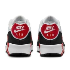 Nike Air Max 90 G Golf Shoes White/University Red -Golf Equipment Shop nike air max 90 g golf shoes white university red black heel itempicture