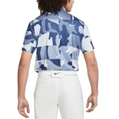 Nike Dri-FIT Tour Camo Polo -Golf Equipment Shop nike dri fit tour camo polo blue whisper back itempicture