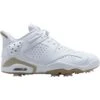 Nike Jordan Retro 6 G Golf Shoes White/Khaki -Golf Equipment Shop nike jordan retro 6 shoes white khaki dv1376 100 hero itempicture