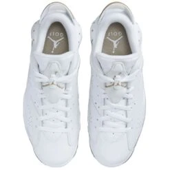 Nike Jordan Retro 6 G Golf Shoes White/Khaki -Golf Equipment Shop nike jordan retro 6 shoes white khaki dv1376 100 top itempicture