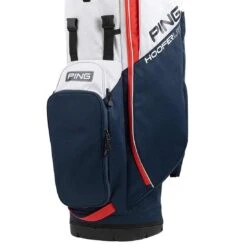 Ping Hoofer Lite Stand Bag -Golf Equipment Shop ping 2023 hoofer lite stand bag navy platinum red detail2 itempicture