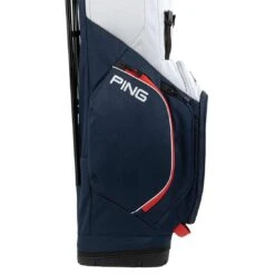Ping Hoofer Lite Stand Bag -Golf Equipment Shop ping 2023 hoofer lite stand bag navy platinum red detail5 itempicture