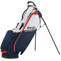 Ping Hoofer Lite Stand Bag -Golf Equipment Shop ping 2023 hoofer lite stand bag navy platinum red itempicture