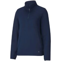 Puma Women's Cloudspun Quarter Zip Pullover 6 Puma Women's Cloudspun Quarter Zip Pullover -Golf Equipment Shop puma 2021 womens cloudspun quarter zip pullover navy blazer itempicture