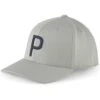 Puma P Snapback Hat -Golf Equipment Shop puma 2023 p snapback hat ash grey deep navy itempicture