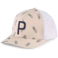 Puma Pineapples Trucker P Hat 8 Puma Pineapples Trucker P Hat -Golf Equipment Shop puma 2023 pineapples trucker p hat white pepper itempicture