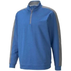 Puma CLOUDSPUN T7 Quarter Zip -Golf Equipment Shop puma cloudspun t7 quarter zip bright cobalt itempicture