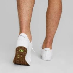 Puma Fusion Classic Golf Shoes White -Golf Equipment Shop puma fusion classic golf shoes white 376982 01 model2 itempicture